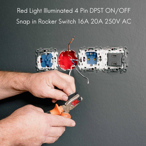 Para Interruptor Basculante De Encendido Y Apagado De 4