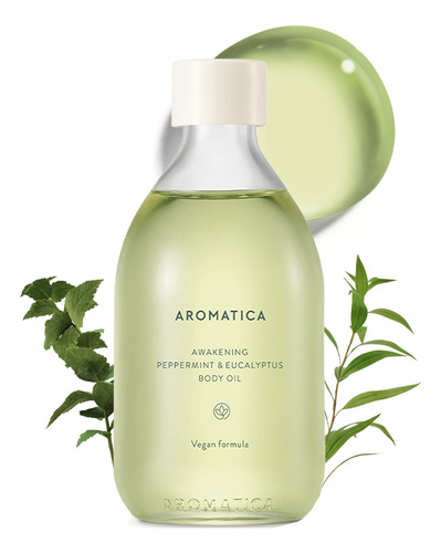 Aromatica Awakening - Aceite Corporal De Menta Y Eucalipto, 