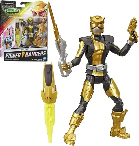 特撮 Power Rangers Beast Morphers Gold Ranger Boneco Ranger Dourado Power Rangers Beast Morphers Hasbro