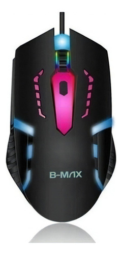 Mouse Gamer Usb Led Rgb 3200 Dpi B-max - Bm612 Óptico Cor Preto