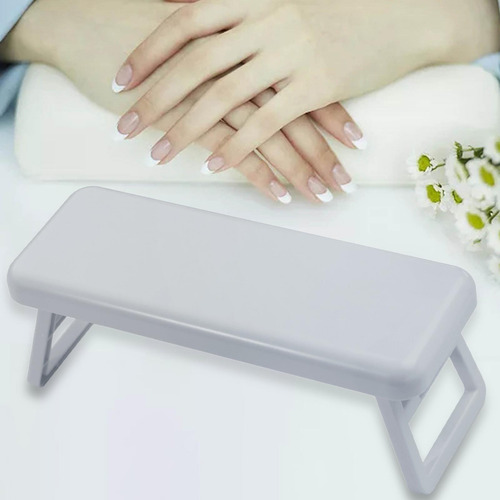 2 Reposabrazos Para Uñas, Cojín De Mano, Reposamanos Gris