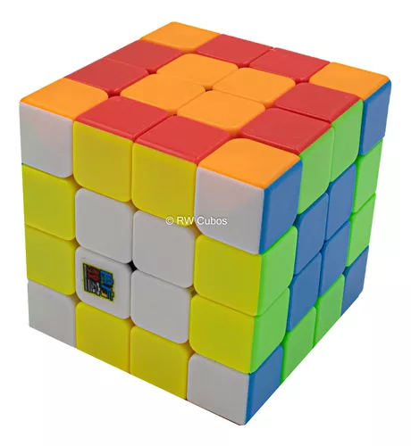 Cubo Magico 4x4x4 Stickerless Moyu Meilong Original Speed em