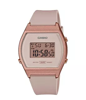 Reloj Casio Lw-204-4a Dama Rosa Alarma Cronómetro Luz Led