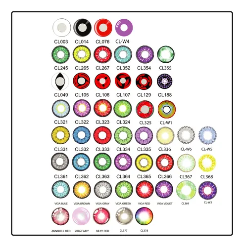 Lentes De Contacto Fx Anime Fantasia Cosplay Red Negra Cl241