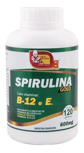 Spirulina Gold - 600mg - 120 Cápsulas  ( Mosteiro Devakan )