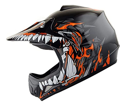 Wow Youth Kids Motocross Bmx Mx Atv Dirt Bike Casco Dragon O