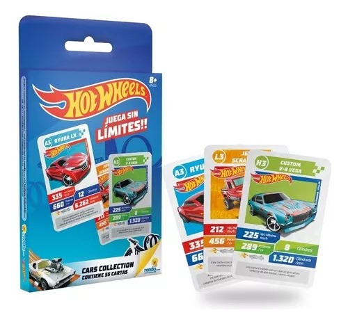 Hot Wheels Carros Cartas De Colección Juego De Mesa Cars