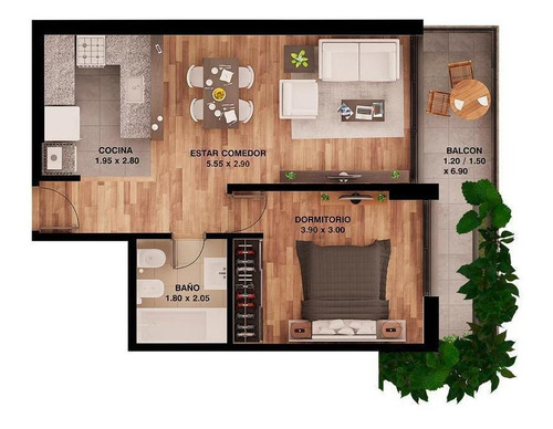 Imagen 8 de 8 de Departamento - Abasto