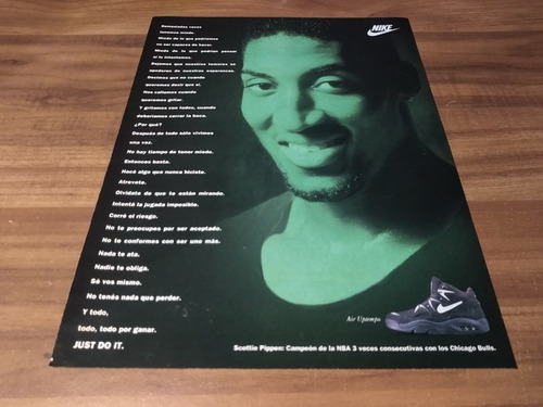 (pg493) Scottie Pippen * Publicidad Nike