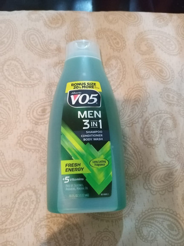 Shampoo Americano V05 Shampoo, Body Wash Y Acondicionador