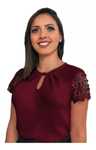 vestido renda com elastano