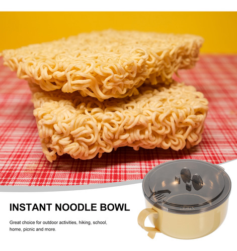Taza De Fideos Instantáneos De Acero Inoxidable Lunchbox