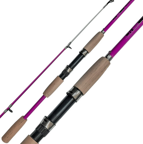 Caña Xfish Rosa Maciza 1,80mts 2 Tramos Pesca Variada