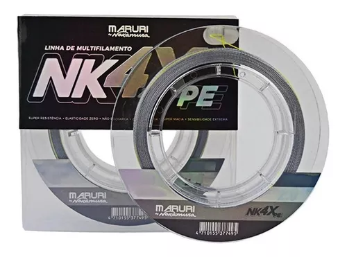 Linha Multifilamento NK 4X - Maruri by Nakamura - PE 200m - 39 Lb