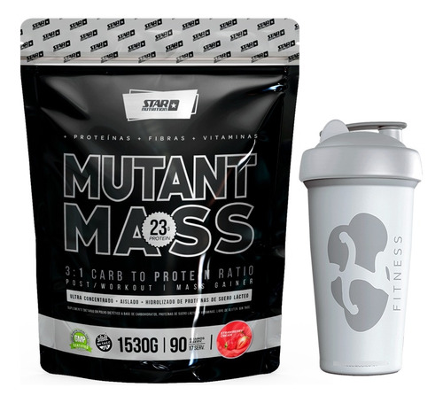 Mutant Mass 1,5 Kg + Smart Shaker Star Nutrition 