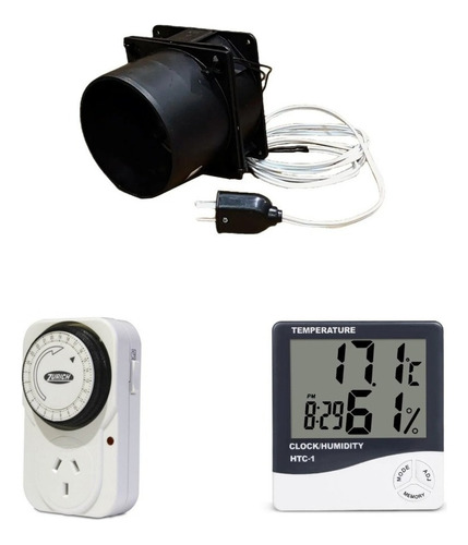 Accesorios Indoor Cooler Tobera 4p Timer Termohigrometro