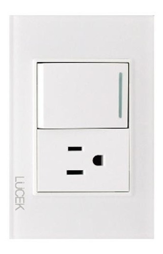 Lucek Pla 1 Int Senc Y 1 Cont De 1.5 Mod Cristal Blanco Blan