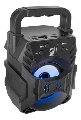 Imagen 1 de 6 de Bocina Bluetooth Green Leaf Portatil Led Recargable 18-9451