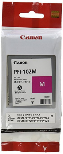 Pfi-102m Magenta Depósito De Tinta 130ml Imageprograf Ipf500