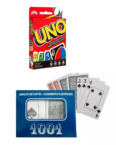 Jogos De Cartas Uno E Baralho 1001 - Copag