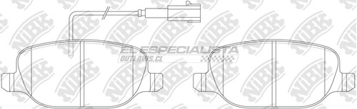 Pastillas De Freno Alfa Romeo 159 2.2 2012 Nibk Trasera