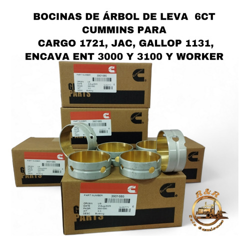 Bocina De Arbol De Leva Cummins 6ct, Para Cargo 1721, Jac
