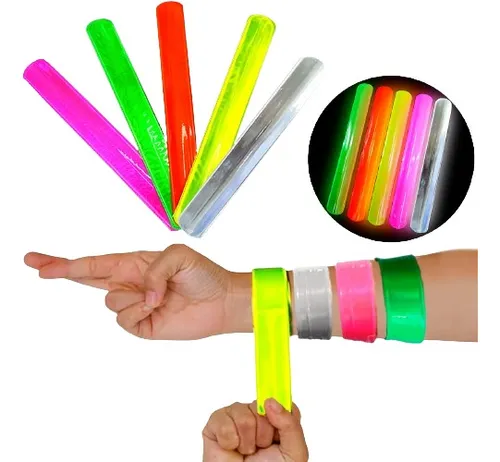 comprar 30 Pulsera Magica Fluo Cotillon Combo Carioca Brazalete