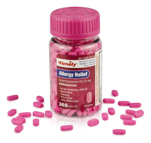 Alergias + Antihistaminico + Loratadina 365 Tabs Eg N05 Sabor Nd