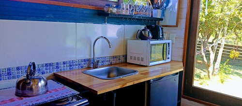 Imagen 12 de 20 de Cabaña Alquiler Villa Serrana, Jacuzzi Exterior, Estufa A Leña, Wifi, Directv