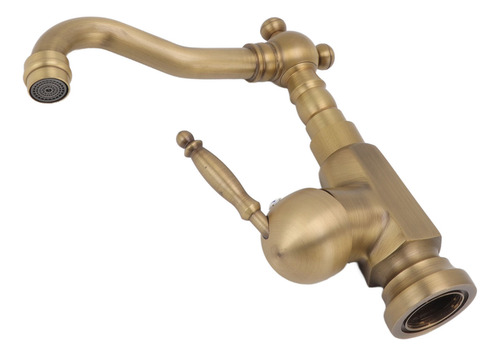 Grifo Para Lavabo De Baño, Latón Envejecido, Grifo Mezclador