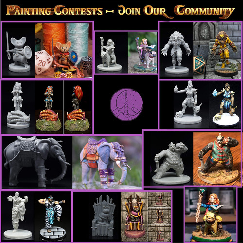 15 Miniaturas De Fantasía Sin Pintar D&d 28-32mm Wildspire