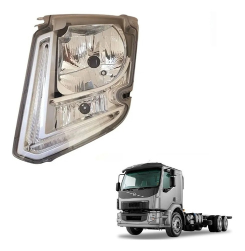 Farol Principal Para Volvo Vm 2014 Em Diante Com Led 