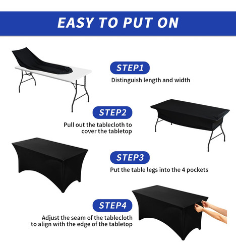 Mantel De Mesa Impermeable Elástico Rectangular