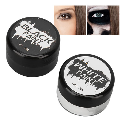 Pintura Corporal Y Facial En Blanco Y Negro De Halloween