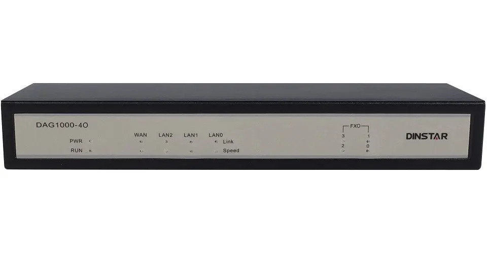Gateway VoIP Dinstar DAG1000-4O com 4 Portas FXO