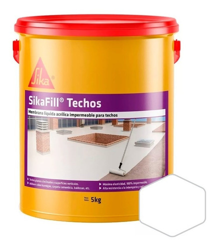 Sikafill Techos Impermeabilizante | Membrana Líquida | 5kg