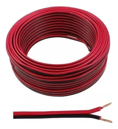 Cable Parlante Bafle Sonido Bipolar 2x0,50 X 5mts Rojo/negro