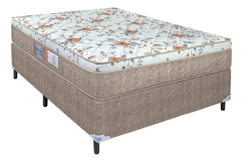 Cama box Portobel orthopedic d45  Casal de 1.88mx1.38m bege