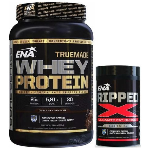 Ena Whey Protein Truemade 2lb + Ena Ripped Max 60 Caps