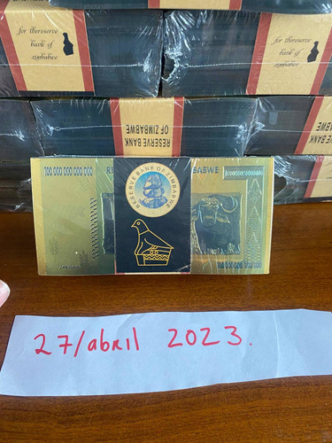 10 Zimbabwes Dorados Peso 5.8 Gramos  24 Kilates Originales 