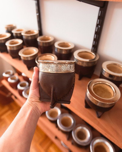 Mate Imperial + Bombilla Pico Loro De Alpaca