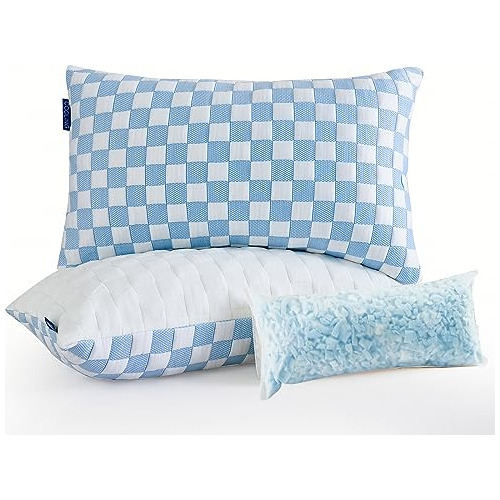 Bioeartha Memory Foam Cooling Bed Pillows: Ajustable Pthtw