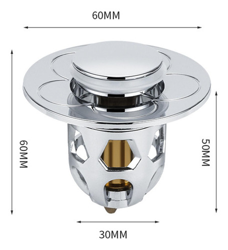 Jl 4 Tapón De Fregadero Elegante Para Drenaje Rápido 4