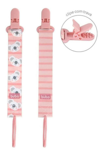 Prendedor De Chupeta 2und Coala Rosa Buba