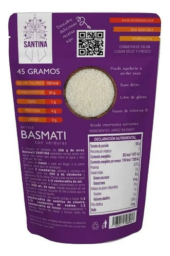 4 Pza Arroz Santina Basmati Especializado 500 G