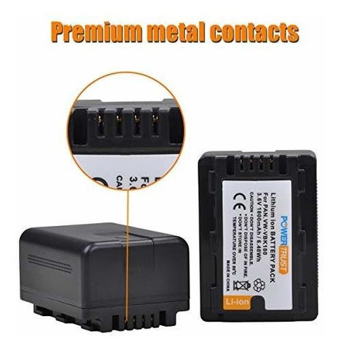 Vw Vbk Bateria Cargador Usb Para Pansonic Hc 5 Hdc Hs Sd