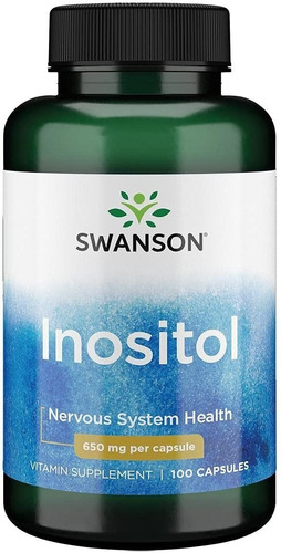 Inositol Capsules, 650 Mg, 100 Capsules