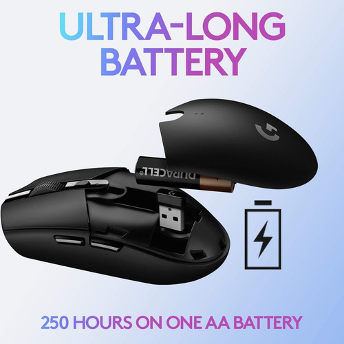 Ratón Para Juegos Logitech G305, Inalámbrico, 12 000 Ppp, 6
