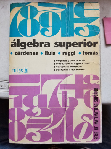 A4 Álgebra Superior, Cardenas (Usado)