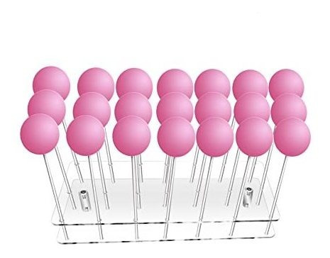 Cake Pop Stand,21 Hole Clear Acrylic Lollipop Holder, L4swt